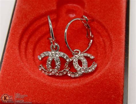 replica chanel earrings wholesale|large chanel inspired earrings.